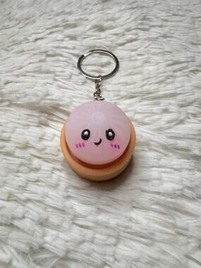 Dumpling clicker light up changing colors keychain fidgeting toy stress relief
